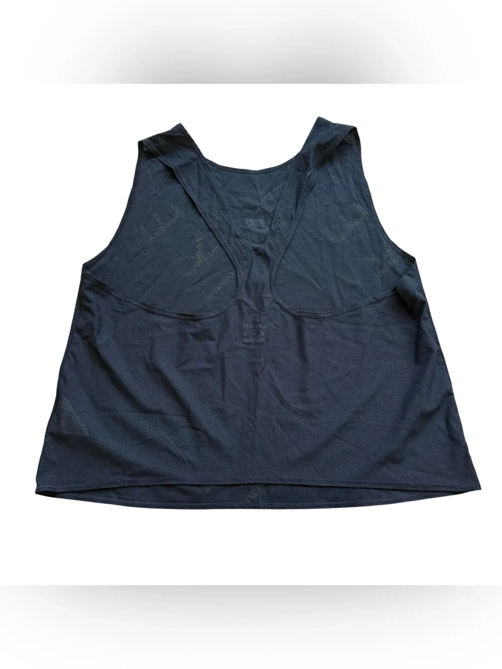 Nike Air Dri-FIT Mesh Running Tank Top Black Racerback Cutout Women’s XL Gym